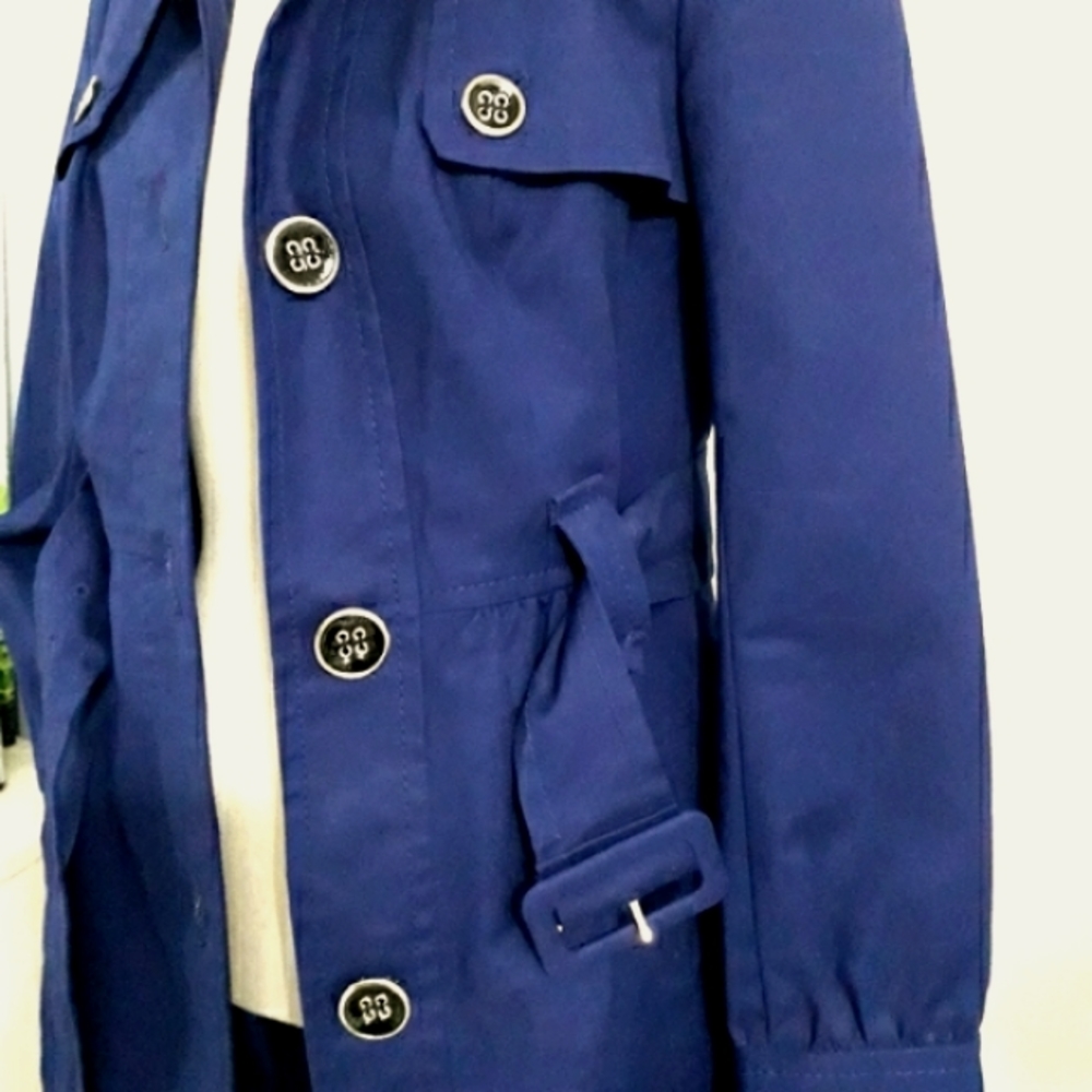 The limited long coat blue S button down trench - Picture 10 of 11